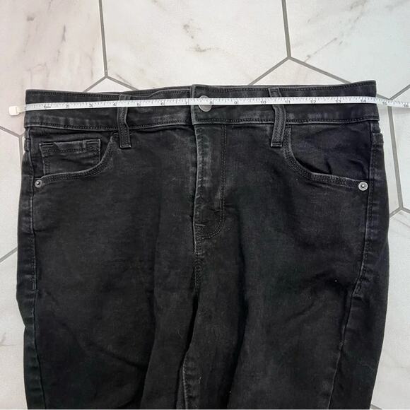 Old Navy Mid-rise Distressed Black Rockstar Jeans Size 10 - Picture 7 of 8